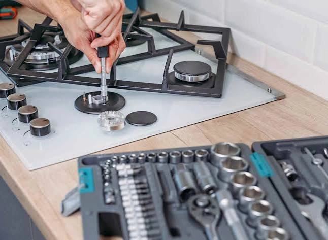 Modern kitchen stove and cooking surface